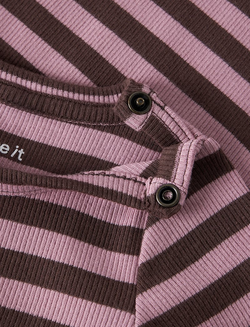 name it - NBNBANIO LS BODY NOOS - langærmede heldragter - french roast - 4