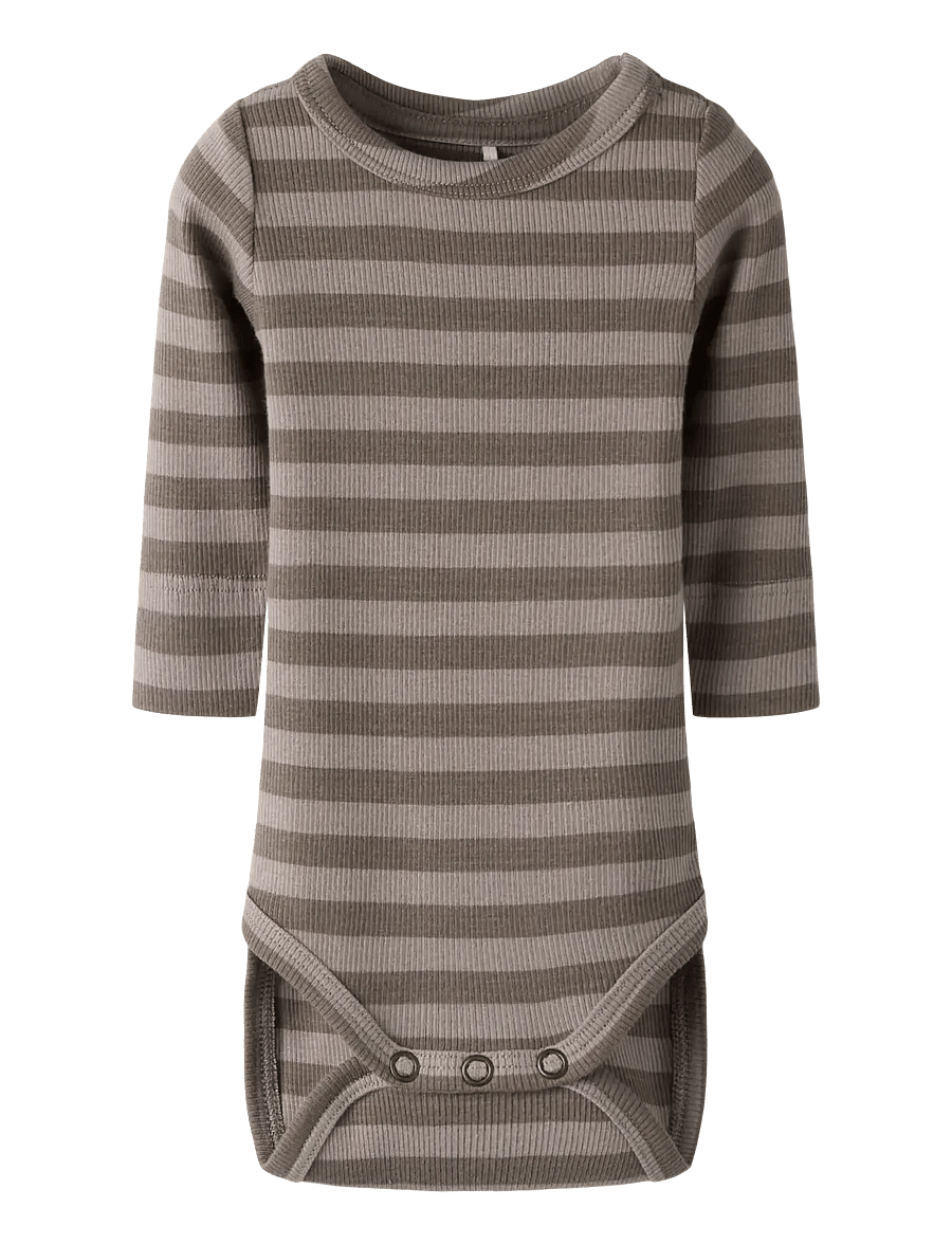 name it - NBNBANIO LS BODY NOOS - langärmelig - morel - 0