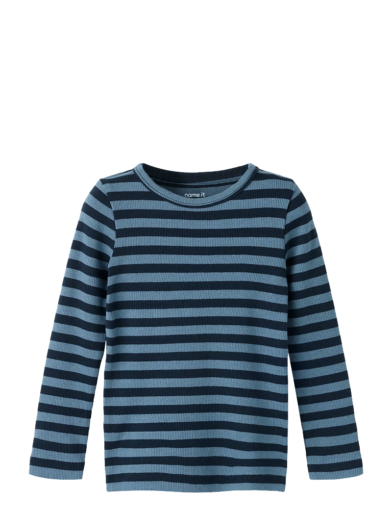 name it - NMNBANIO LS XSL TOP NOOS - langærmede t-shirts - dark sapphire - 0