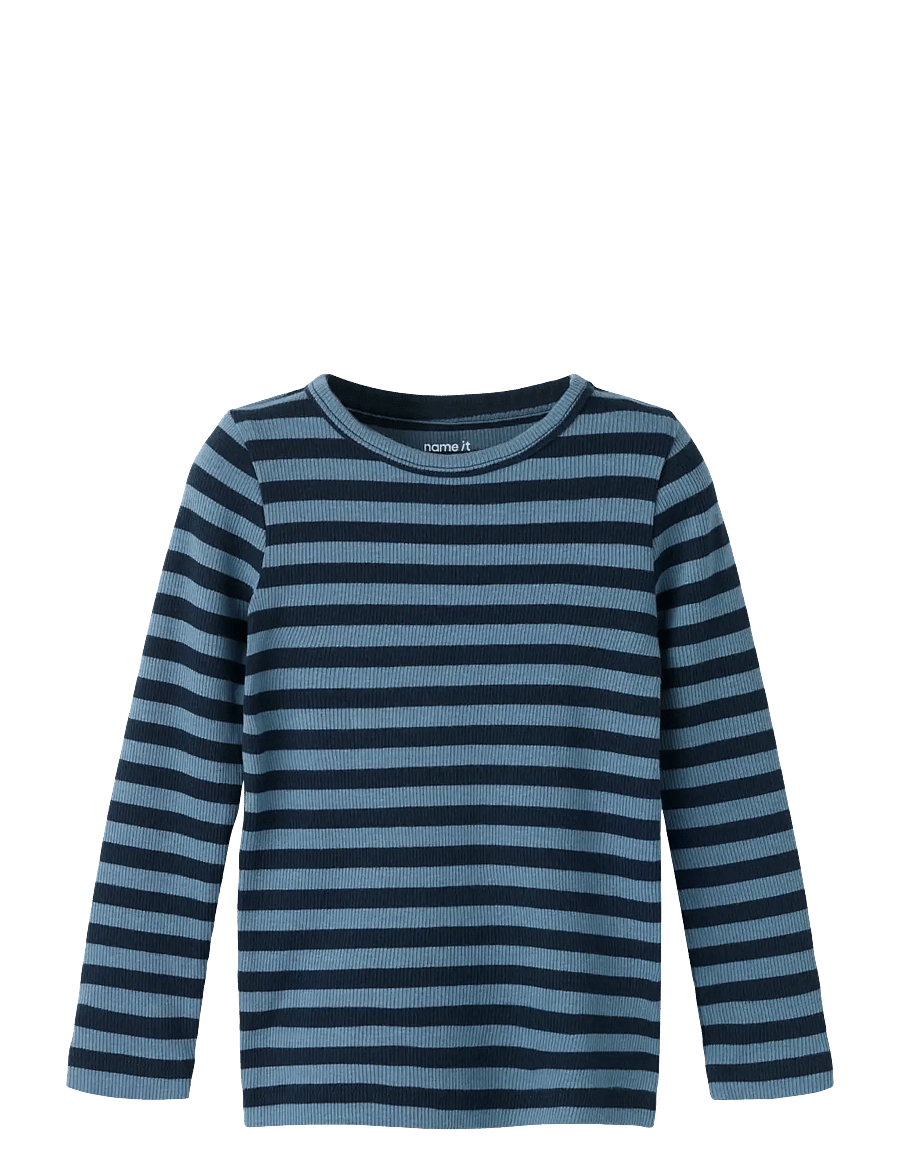 name it - NMNBANIO LS XSL TOP NOOS - pikkade varrukatega t-särgid - dark sapphire - 0