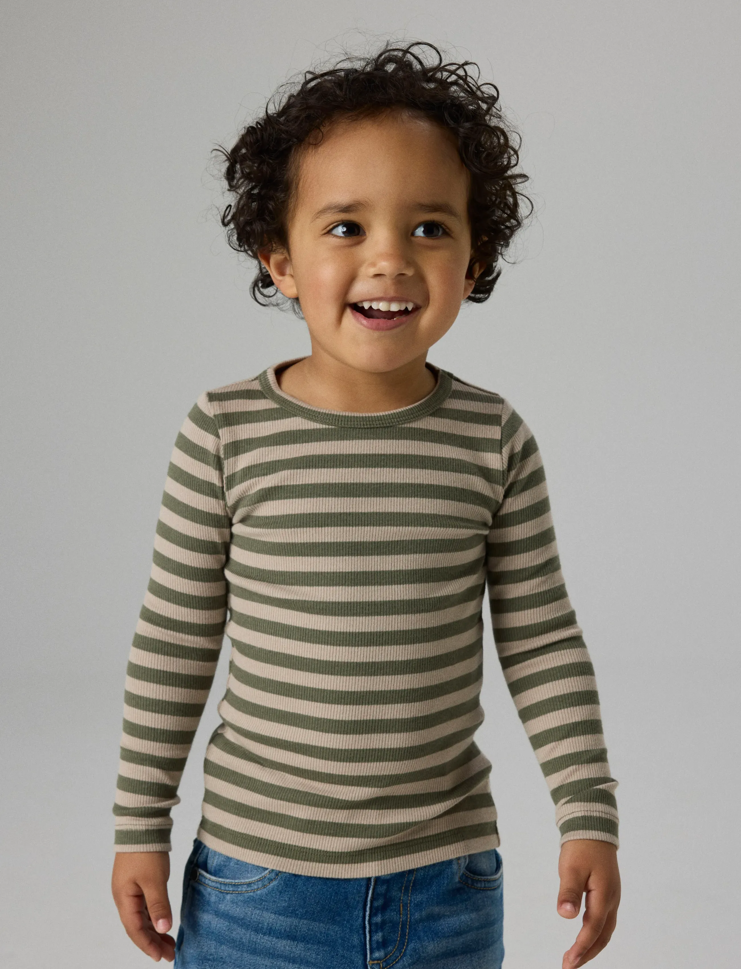 name it - NMNBANIO LS XSL TOP NOOS - long-sleeved t-shirts - dusty olive - 2