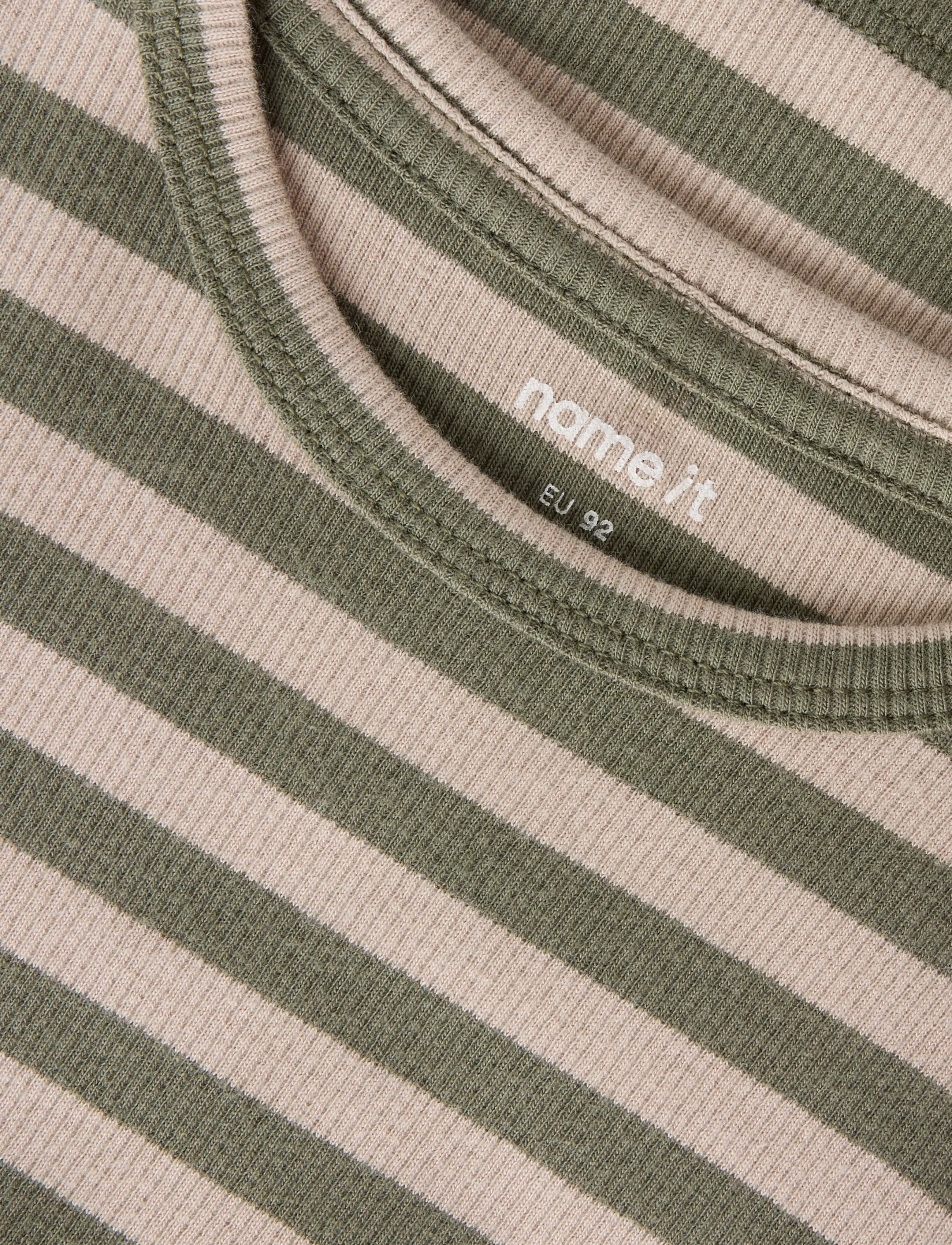 name it - NMNBANIO LS XSL TOP NOOS - long-sleeved t-shirts - dusty olive - 3