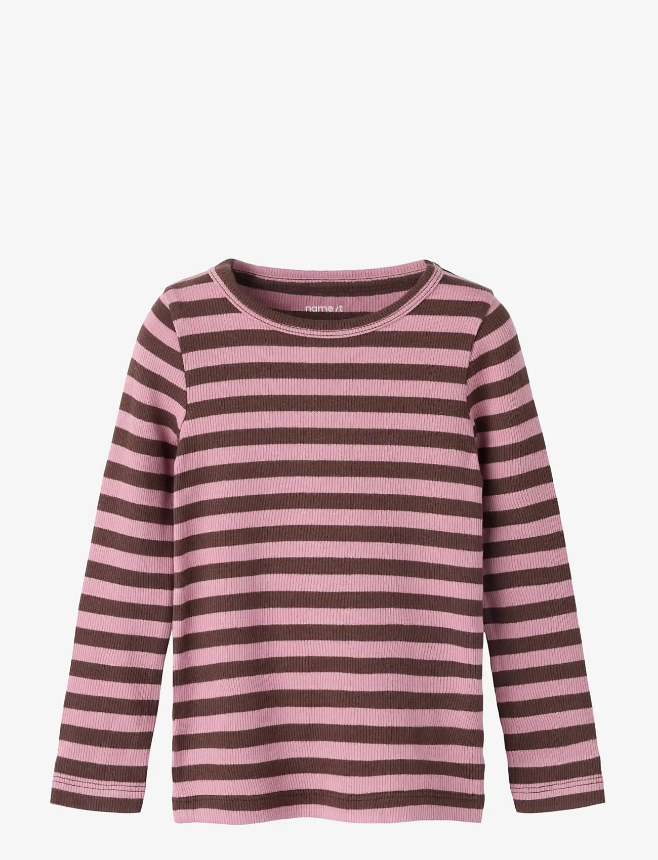 name it - NMNBANIO LS XSL TOP NOOS - langærmede t-shirts - french roast - 0
