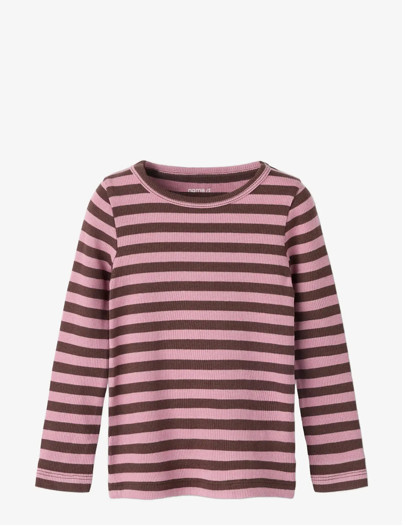 name it - NMNBANIO LS XSL TOP NOOS - langærmede t-shirts - french roast - 2