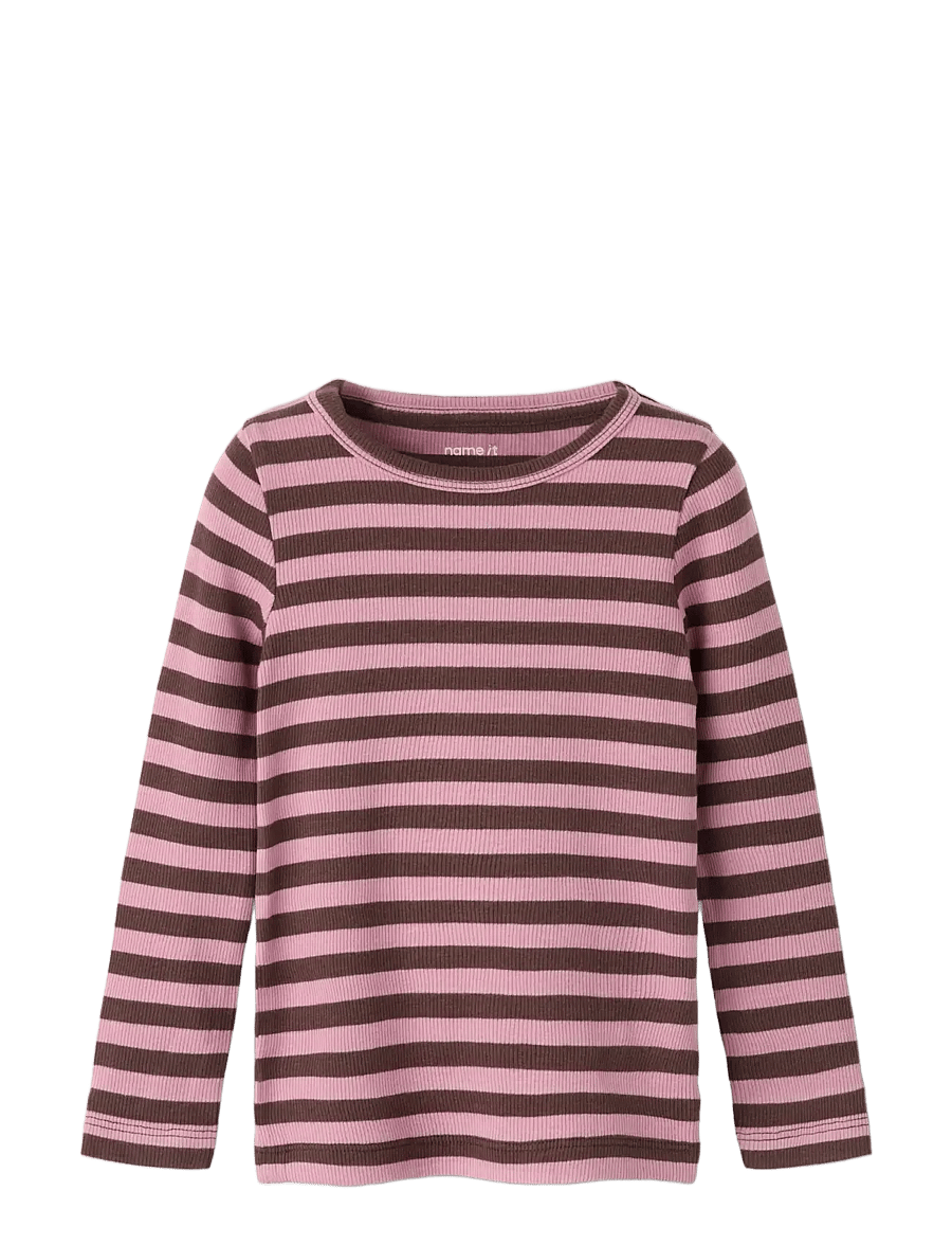 name it - NMNBANIO LS XSL TOP NOOS - långärmade t-shirts - french roast - 2