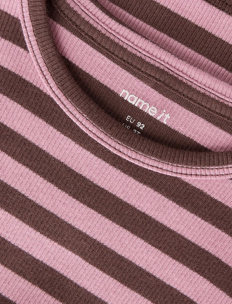 name it - NMNBANIO LS XSL TOP NOOS - langærmede t-shirts - french roast - 4