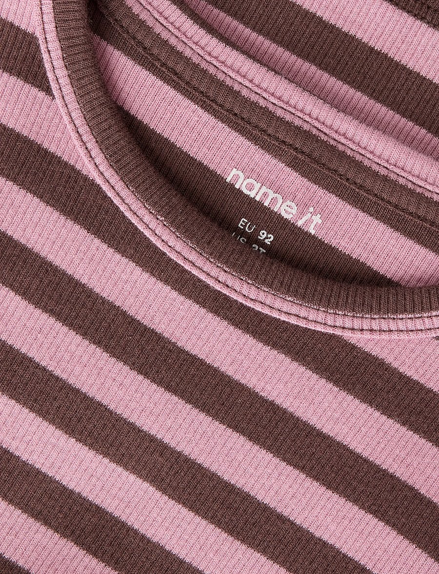 name it - NMNBANIO LS XSL TOP NOOS - långärmade t-shirts - french roast - 4