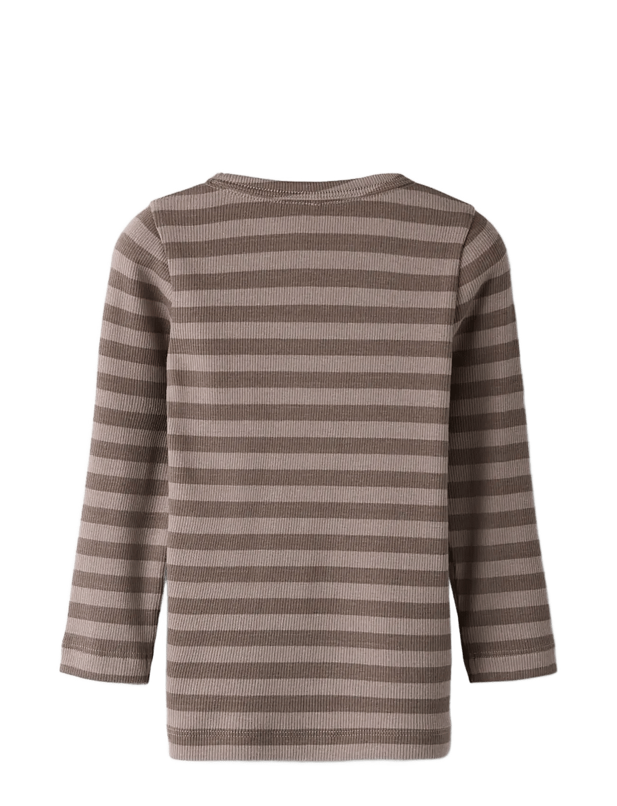 name it - NMNBANIO LS XSL TOP NOOS - långärmade t-shirts - morel - 1