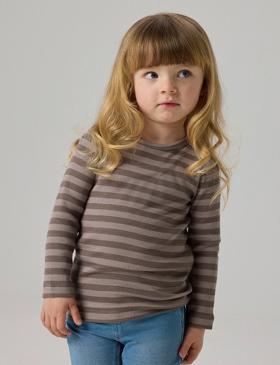 name it - NMNBANIO LS XSL TOP NOOS - långärmade t-shirts - morel - 2