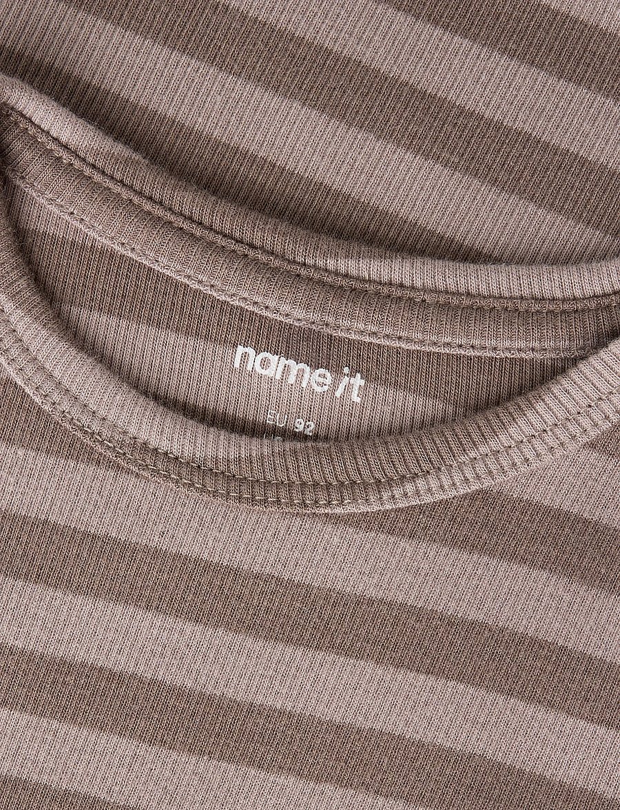 name it - NMNBANIO LS XSL TOP NOOS - långärmade t-shirts - morel - 3