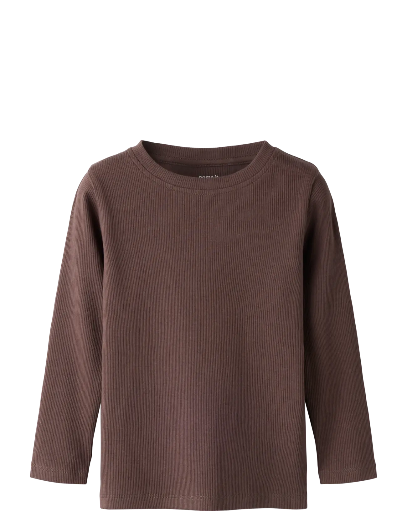 name it NMFDILIA LS SLIM TOP - Overdele - SHOPPING BAG / brown