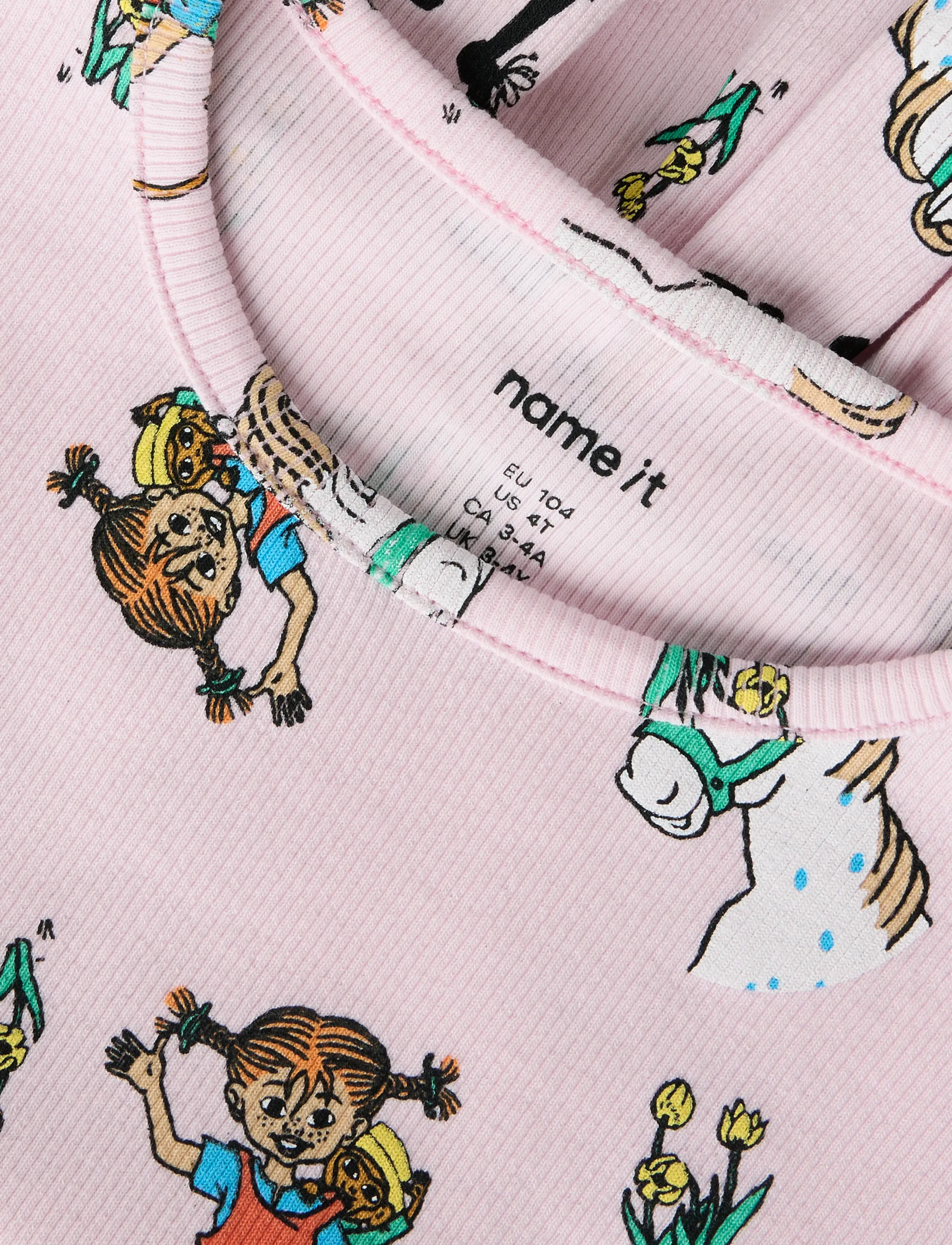 name it - NMFMARA PIPPI SS NREG TOP SKY - cradle pink - 3
