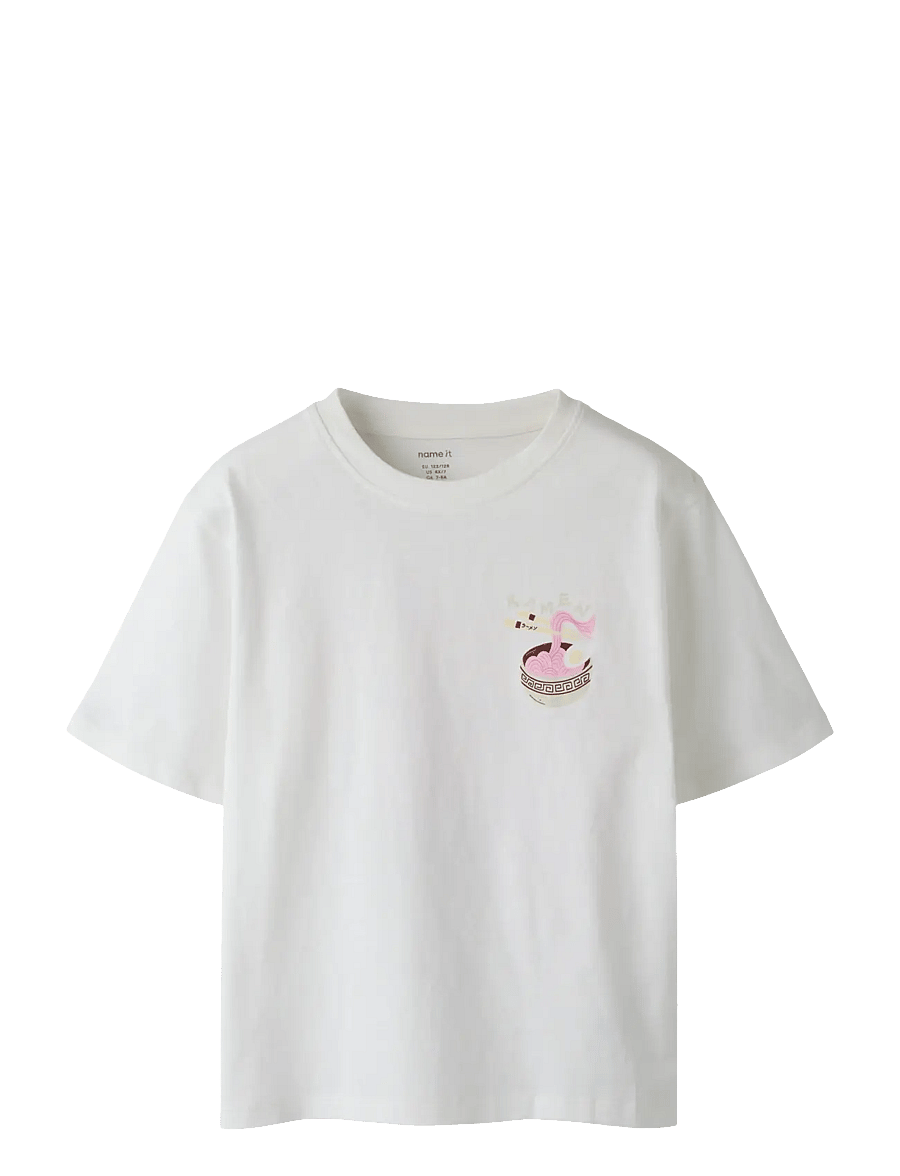 name it - NKFDIRA SS NREG TOP - kortærmede t-shirts - cloud dancer - 1