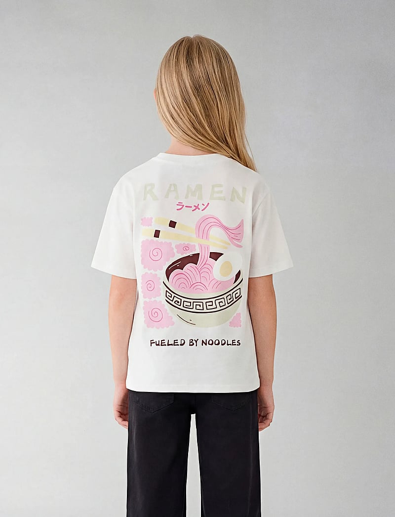 name it - NKFDIRA SS NREG TOP - kortærmede t-shirts - cloud dancer - 0
