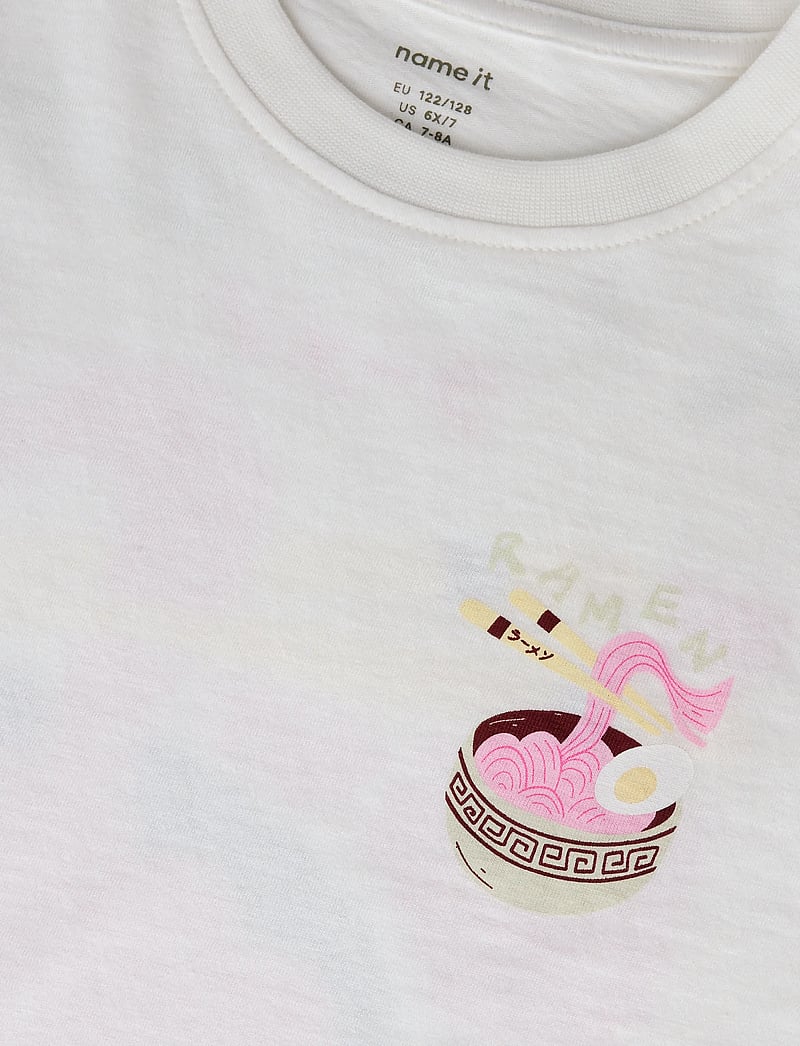 name it - NKFDIRA SS NREG TOP - lühikeste varrukatega t-särgid - cloud dancer - 3
