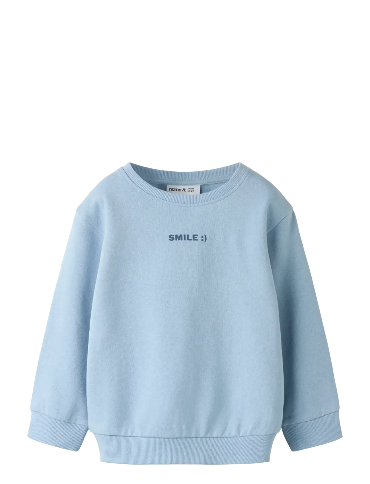 name it NMMDILASSO LS NREG SWE BRU - Kläder - BLUE FOG / blue