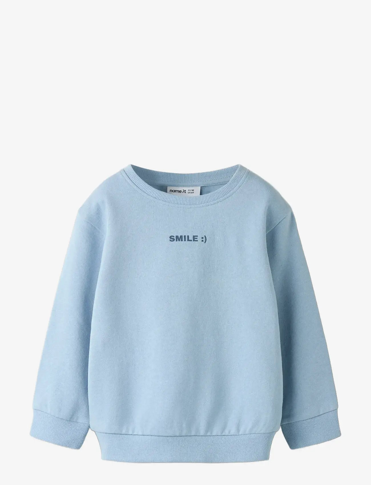 name it - NMMDILASSO LS NREG SWE BRU - sweatshirts & hættetrøjer - blue fog - 3