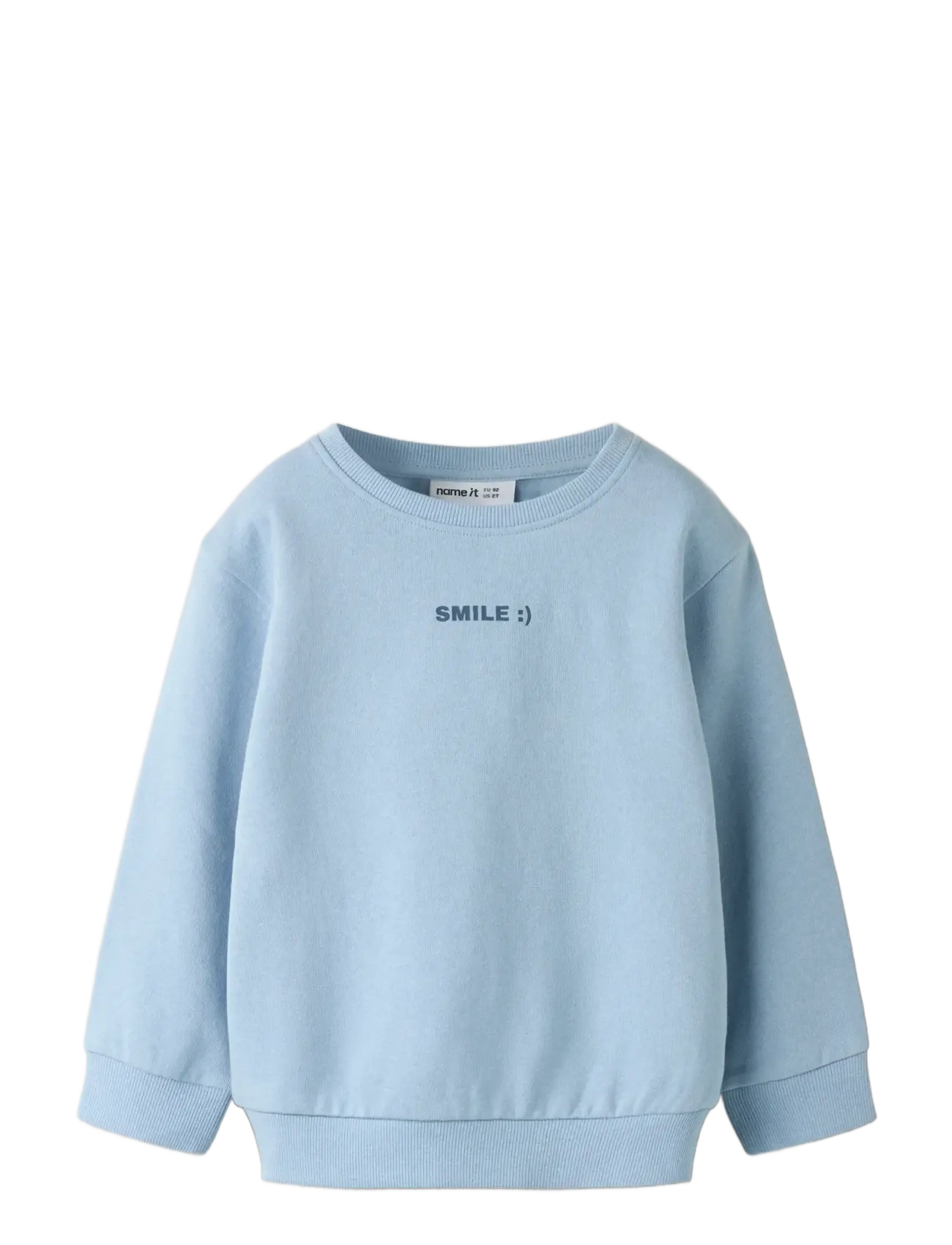 name it - NMMDILASSO LS NREG SWE BRU - medvilniniai megztiniai ir džemperiai su gobtuvu - blue fog - 3