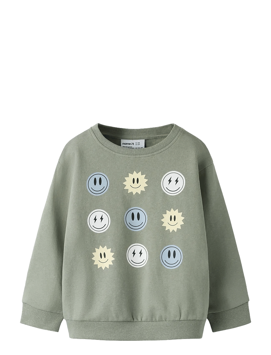 name it - NMMDILASSO LS NREG SWE BRU - sweatshirts - shadow - 0