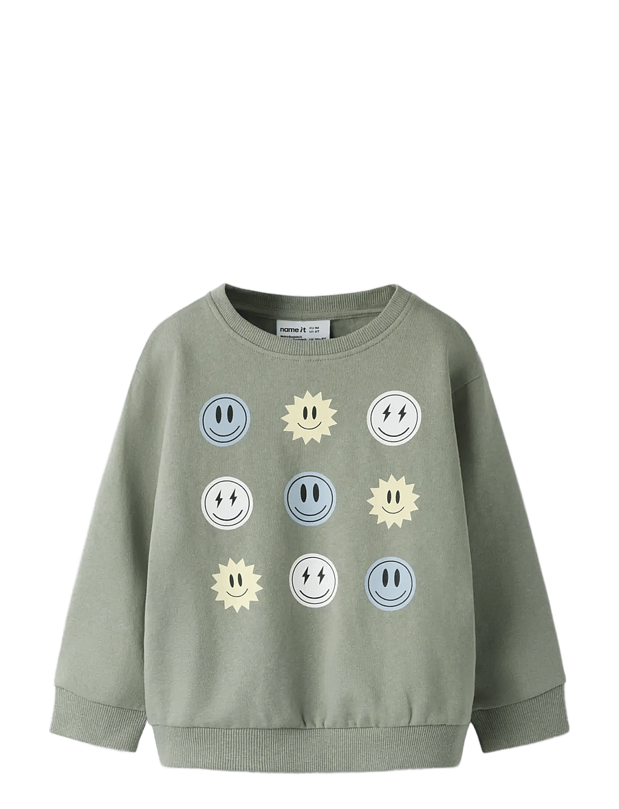 name it - NMMDILASSO LS NREG SWE BRU - sweatshirts - shadow - 2