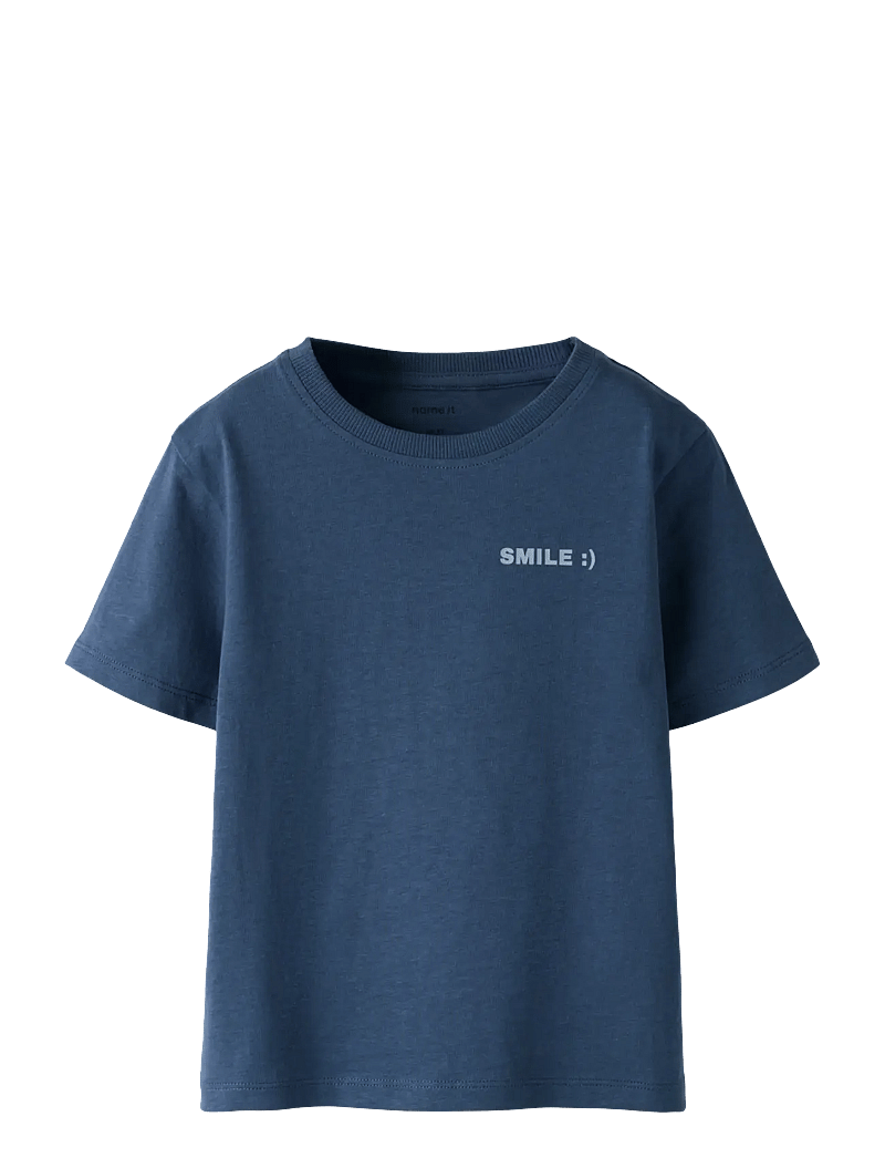 name it - NMMDILASSO SS NREG TOP - kortærmede t-shirts - vintage indigo - 1
