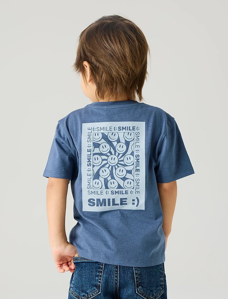 name it - NMMDILASSO SS NREG TOP - kortærmede t-shirts - vintage indigo - 0