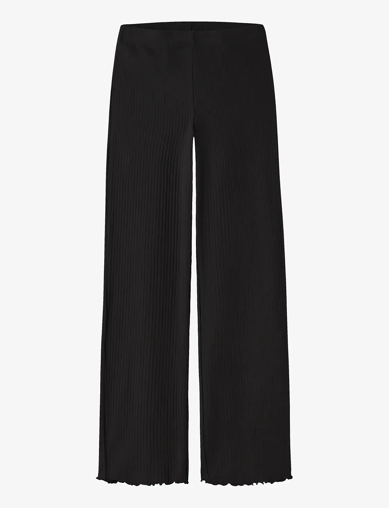 name it - NKFVEMMA SOLID PANT - bukser - black - 0