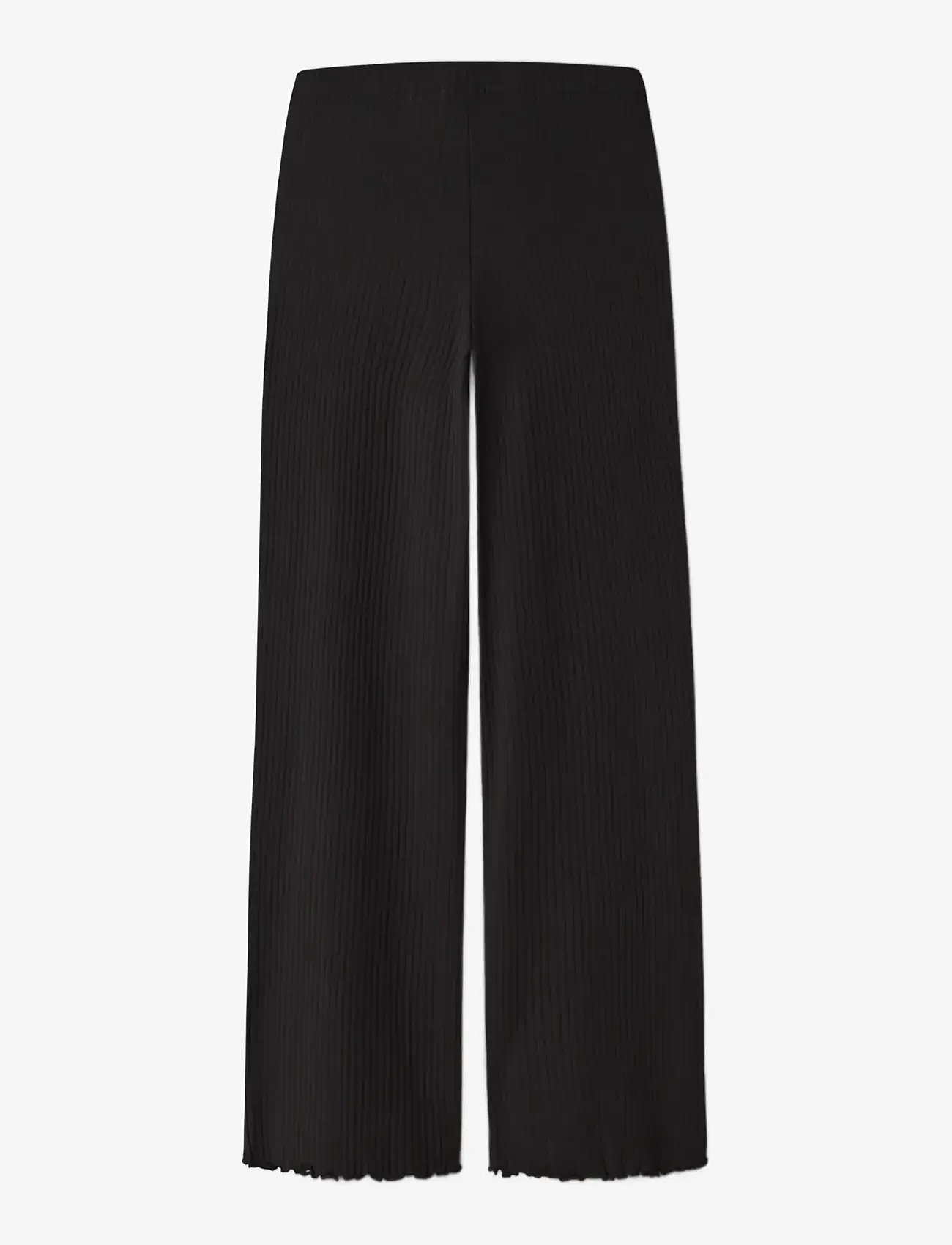 name it - NKFVEMMA SOLID PANT - bukser - black - 1