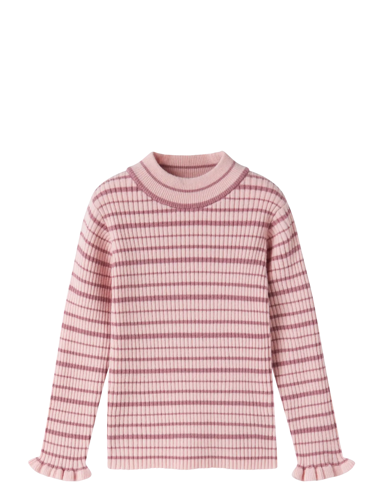 name it NMFVIANNA LS SLIM KNIT STRIPE - Swetry - LOTUS / pink/rose