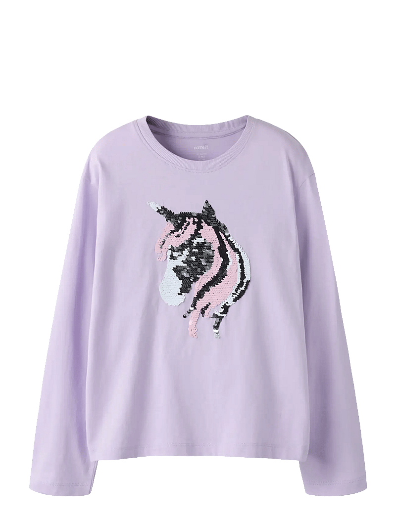 name it - NKFDASSA LS NREG TOP - långärmade t-shirts - pastel lilac - 1