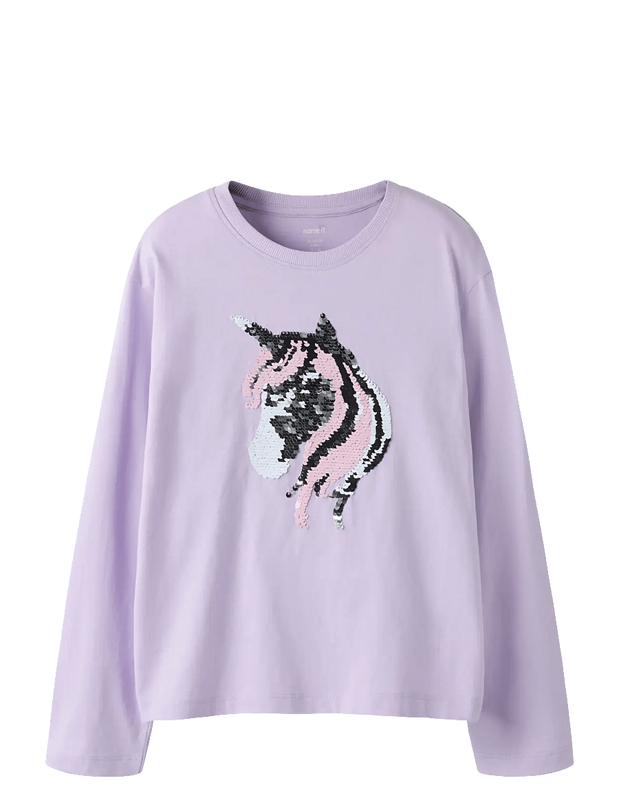 name it - NKFDASSA LS NREG TOP - langærmede t-shirts - pastel lilac - 1
