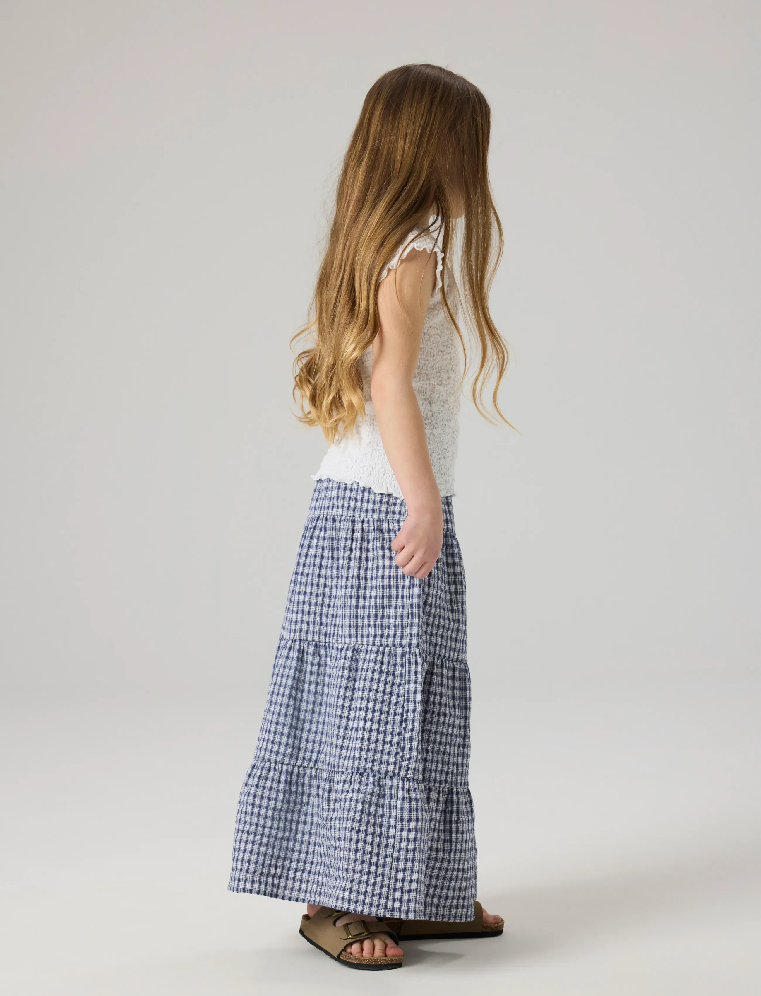 name it - NKFFENJA MAXI SKIRT - spódnice do kolan i midi - cloud dancer - 2
