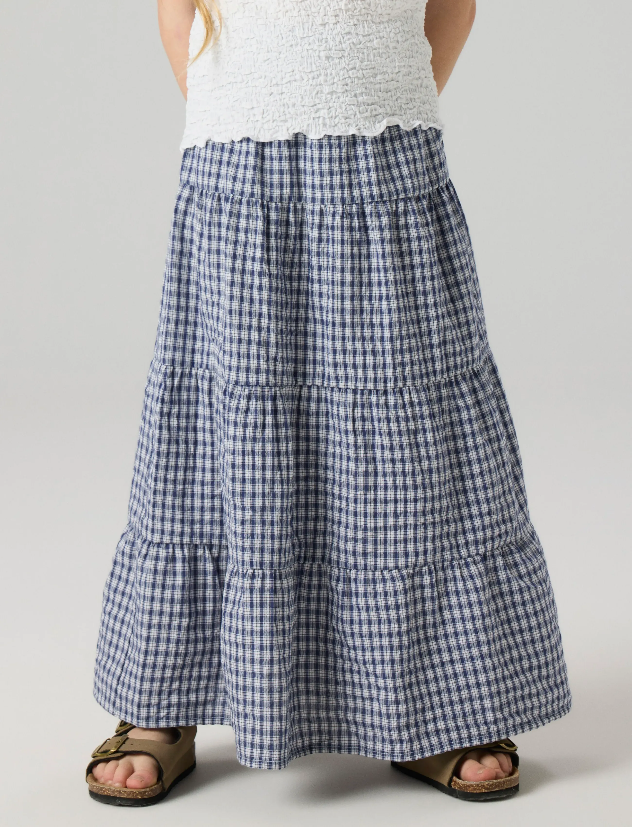 name it - NKFFENJA MAXI SKIRT - spódnice do kolan i midi - cloud dancer - 3