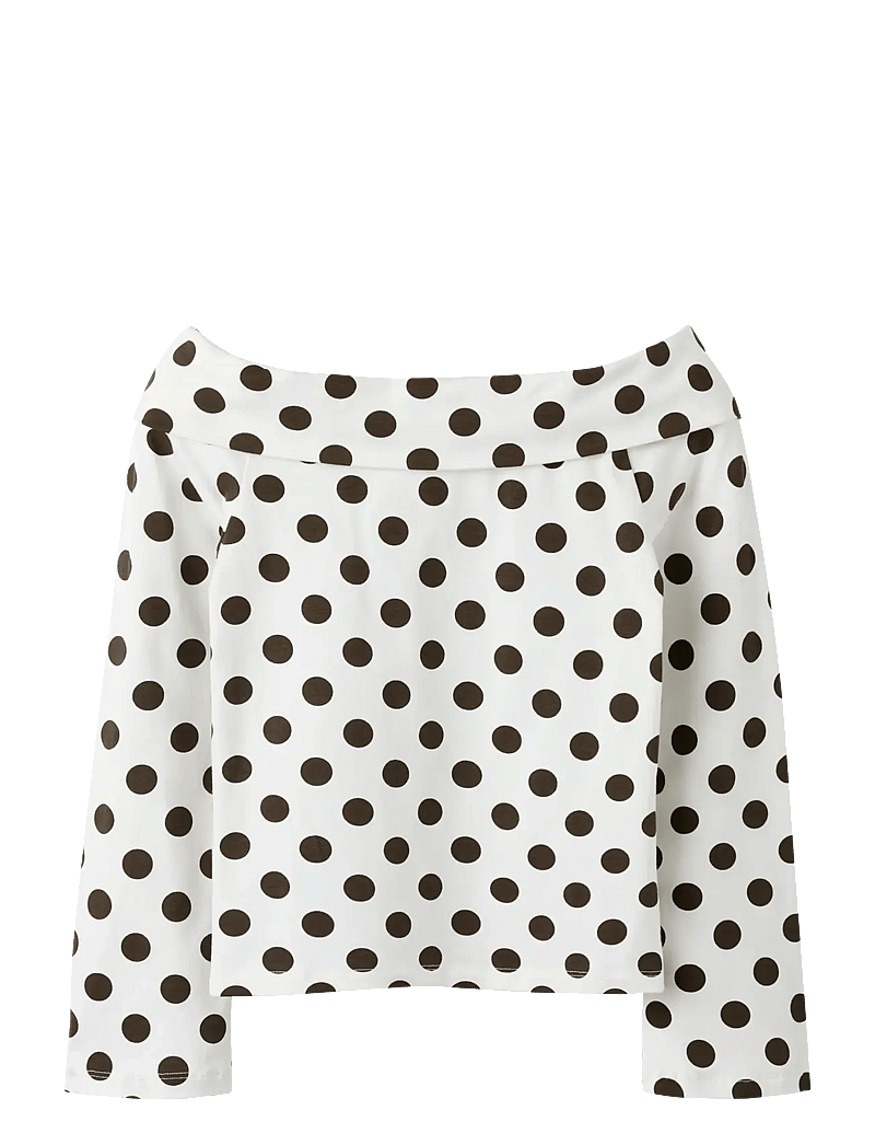 name it - NKFBILLA LS TOP - blusar & tunikor - cloud dancer - 1