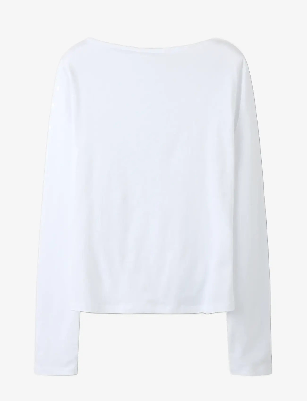 name it - NKFBIRA LS SLIM TOP - langærmede t-shirts - cloud dancer - 1