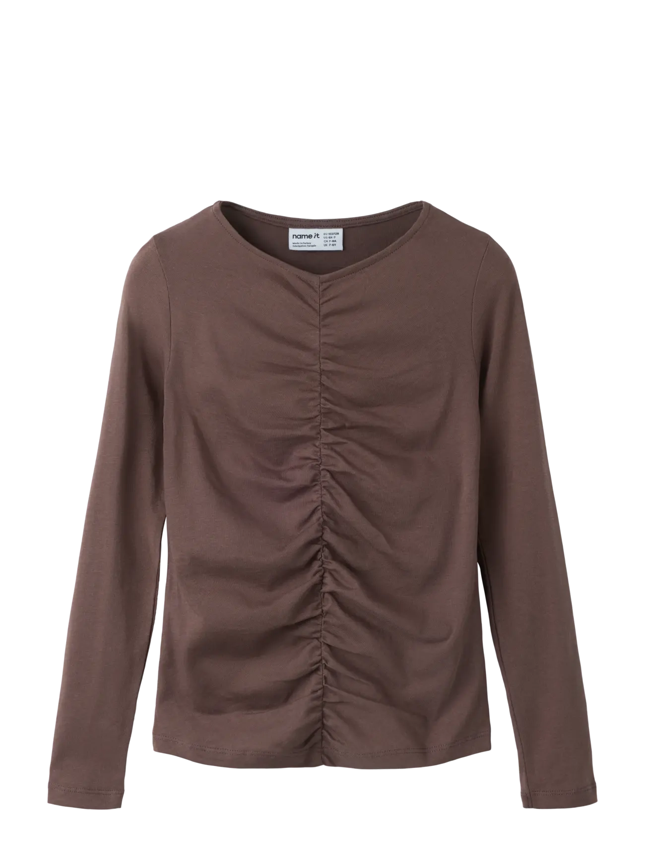 name it NKFBIRA LS SLIM TOP - Oberteile - SHOPPING BAG / brown