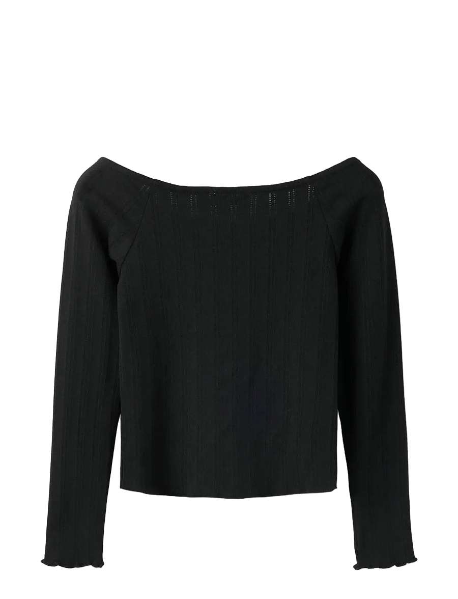 name it - NKFBERA LS CARD - koftor - black - 2