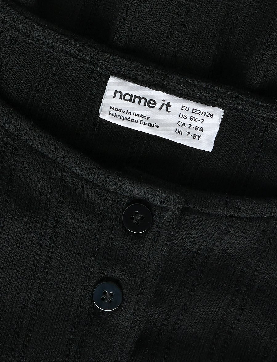 name it - NKFBERA LS CARD - koftor - black - 3