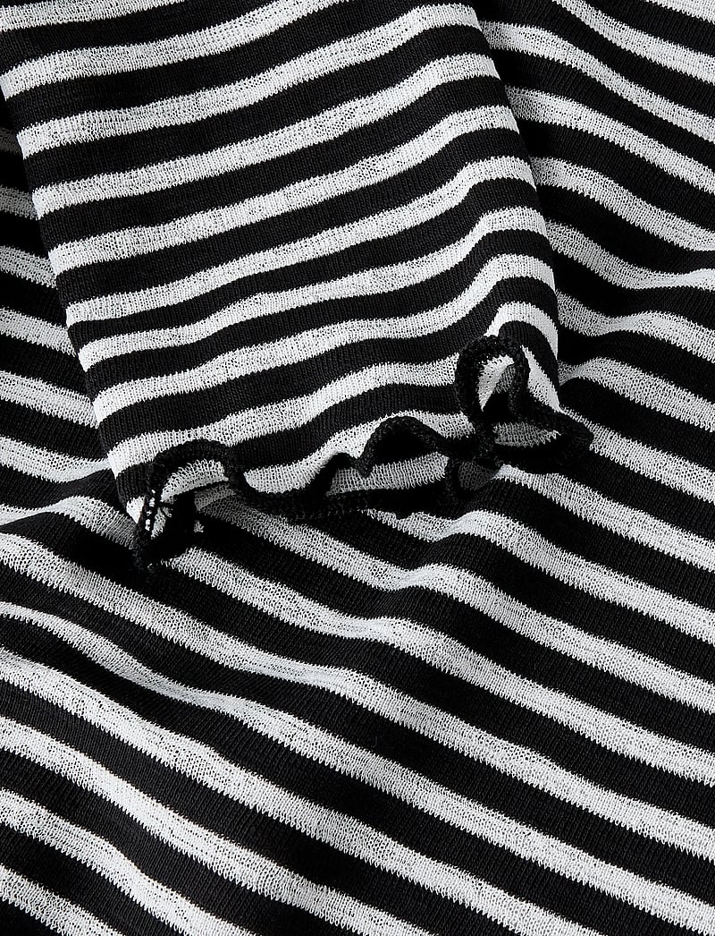 name it - NKFBERTIS LS SH TOP - langærmede t-shirts - black - 2