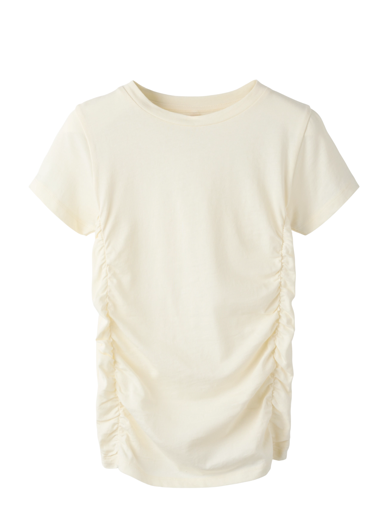 name it NKFBALISA SS SLIM TOP - Short-sleeved t-shirts - CLOUD DANCER / cream