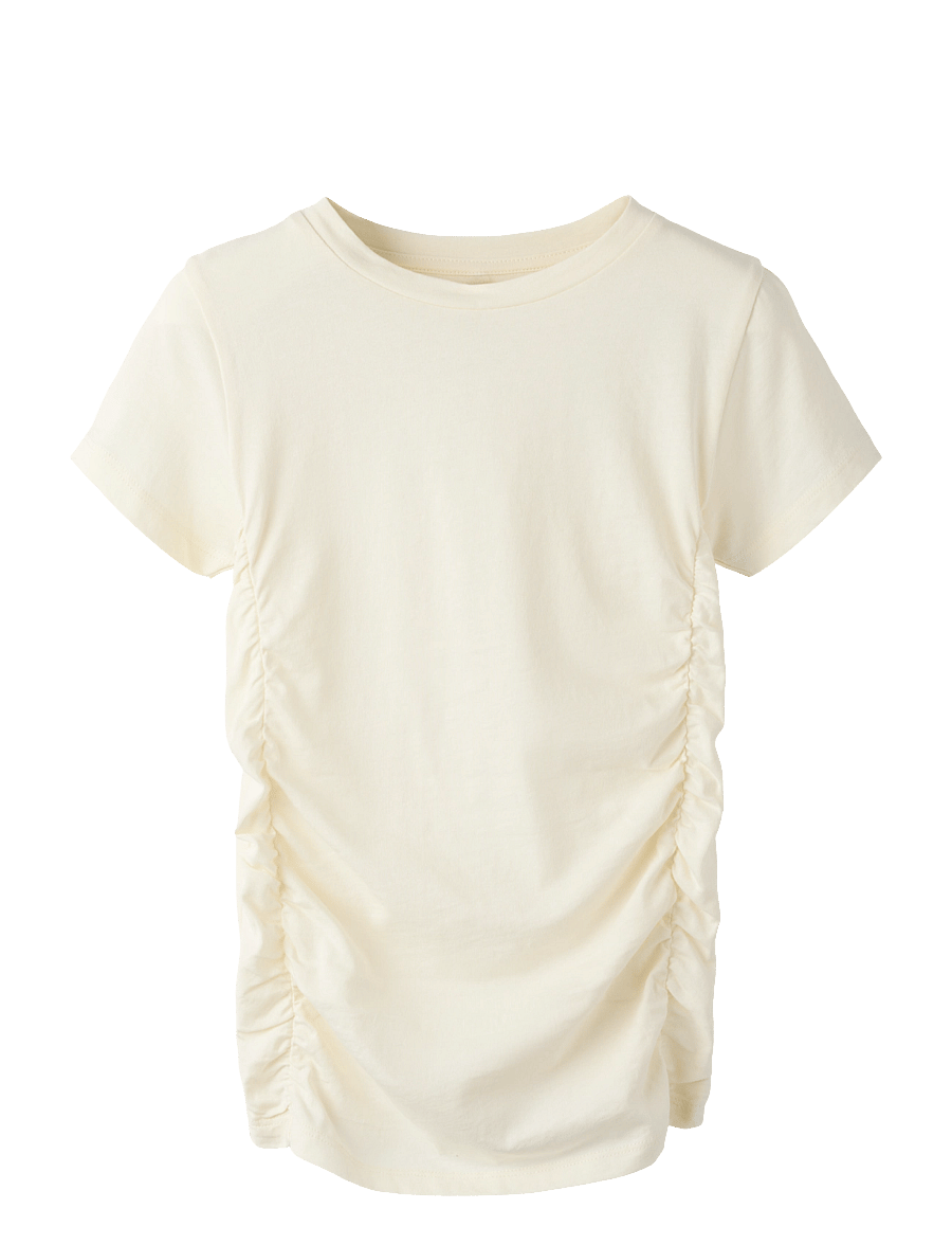 name it - NKFBALISA SS SLIM TOP - cloud dancer - 0