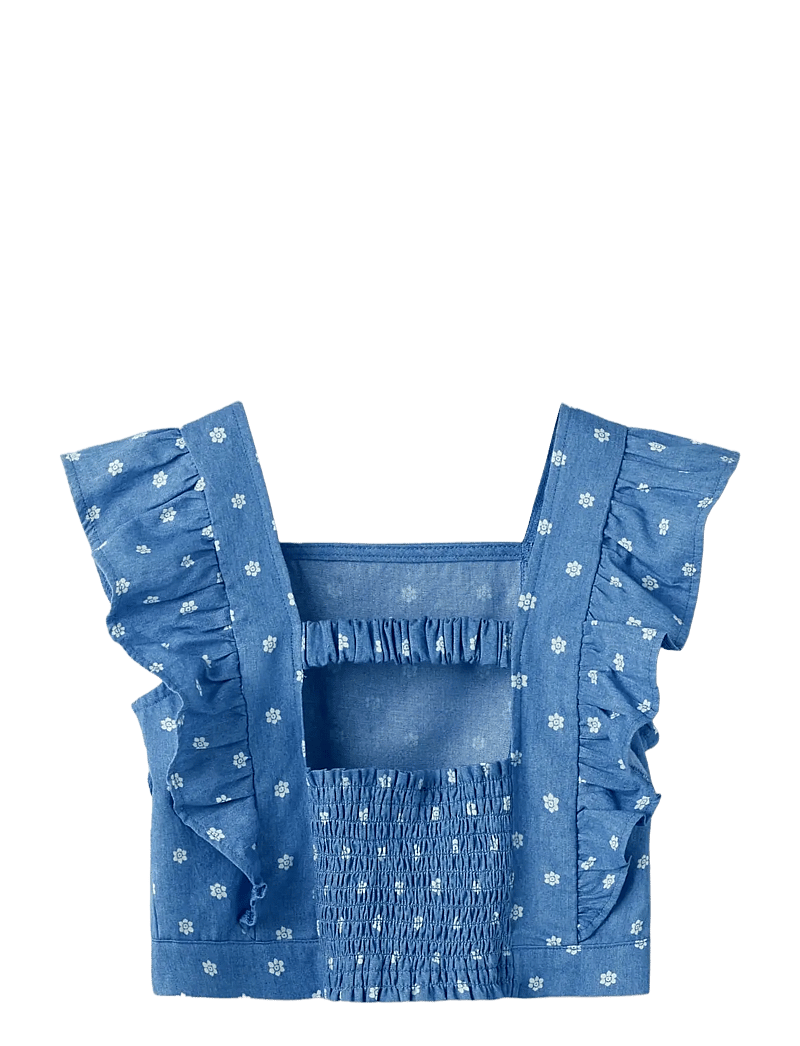 name it - NKFFIKKA SL SH TOP - tanktops - blue yonder - 1