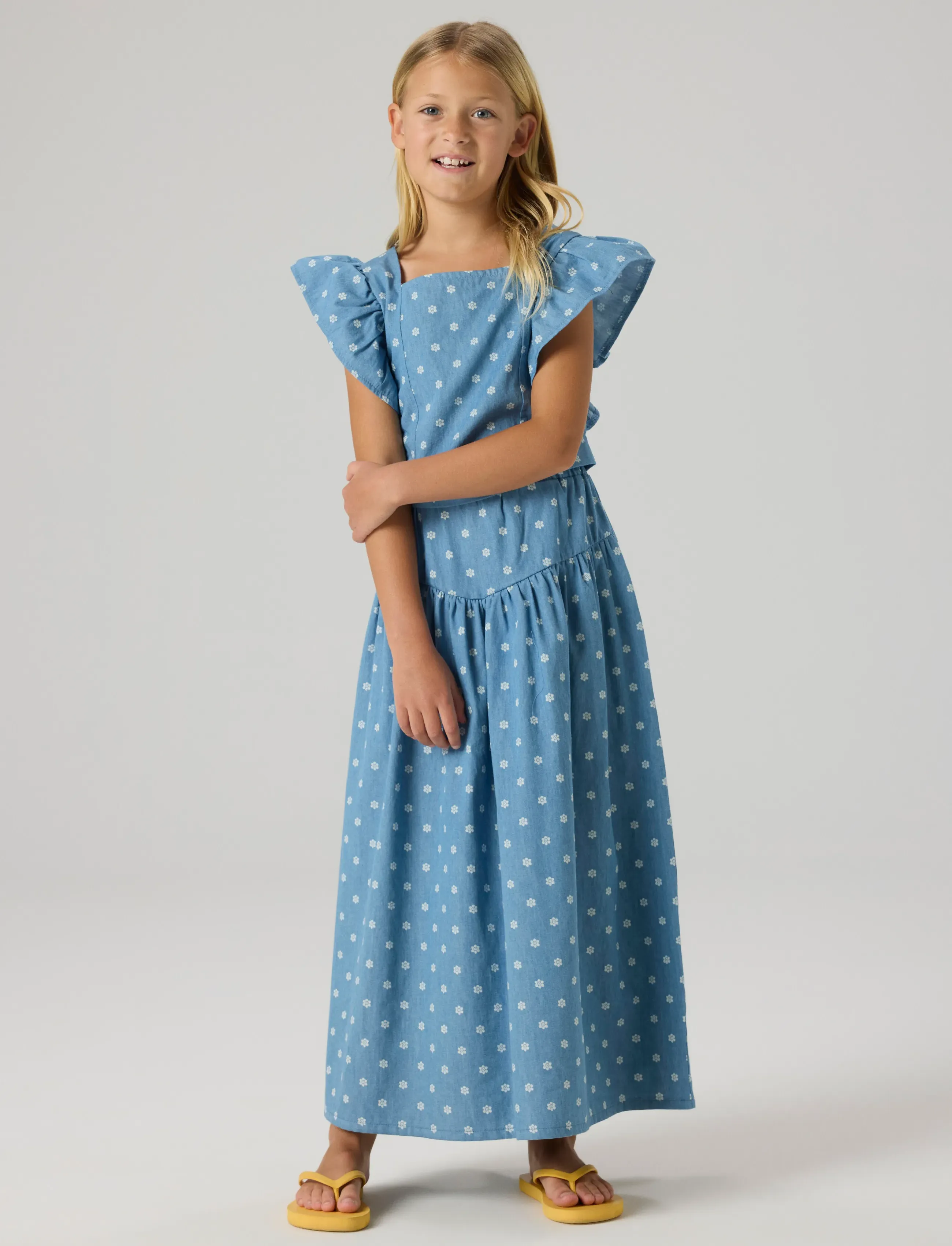 name it - NKFFIKKA SL SH TOP - topit - blue yonder - 2