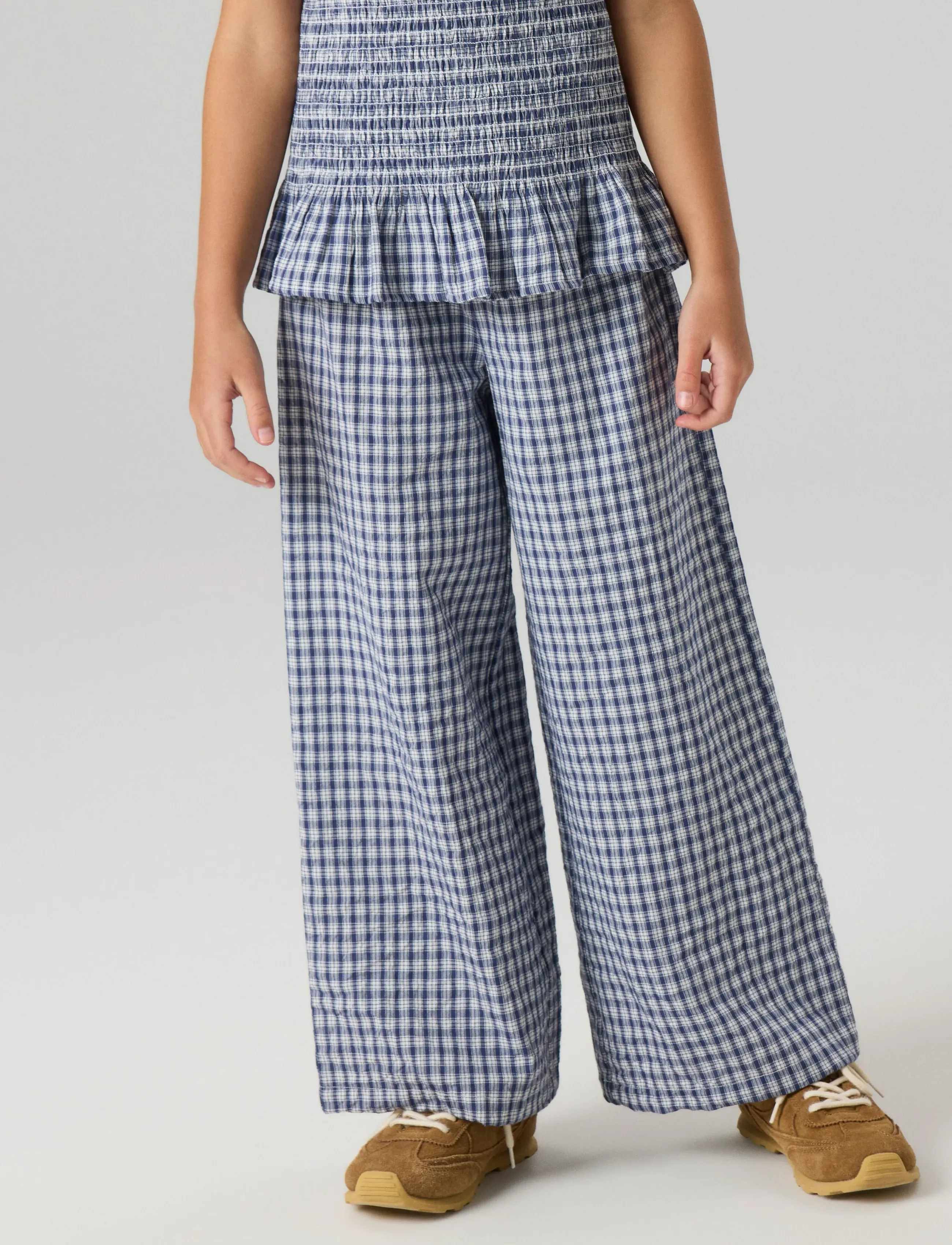 name it - NKFFENJA WIDE PANT - summer savings - cloud dancer - 3
