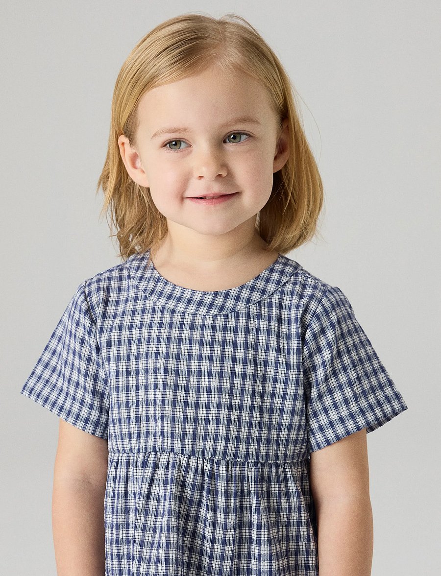 name it - NMFFENJAS SS DRESS - kurzärmelige babykleider - cloud dancer - 3