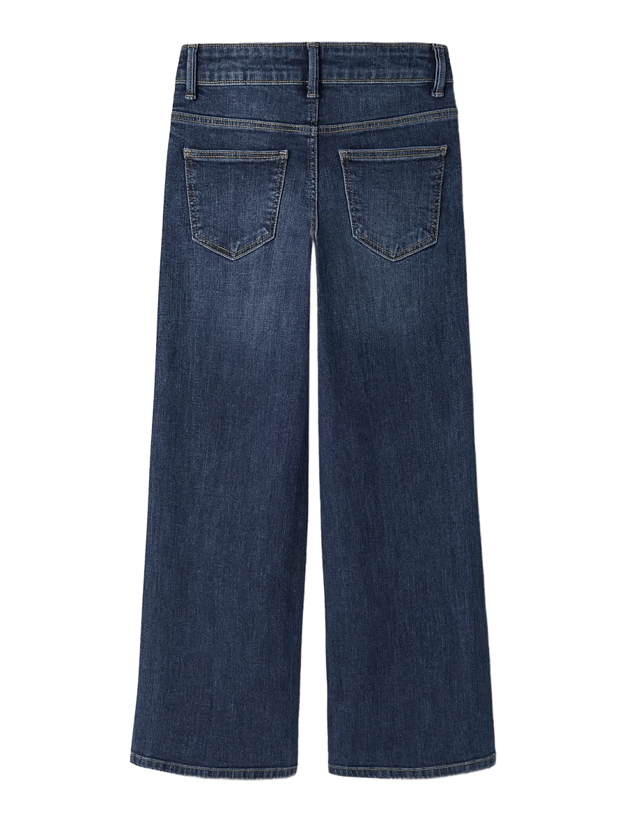 name it - NKFPOLLY X-WIDE JEANS 4261-MD NOOS - hosen mit weitem bein - dark blue denim - 1