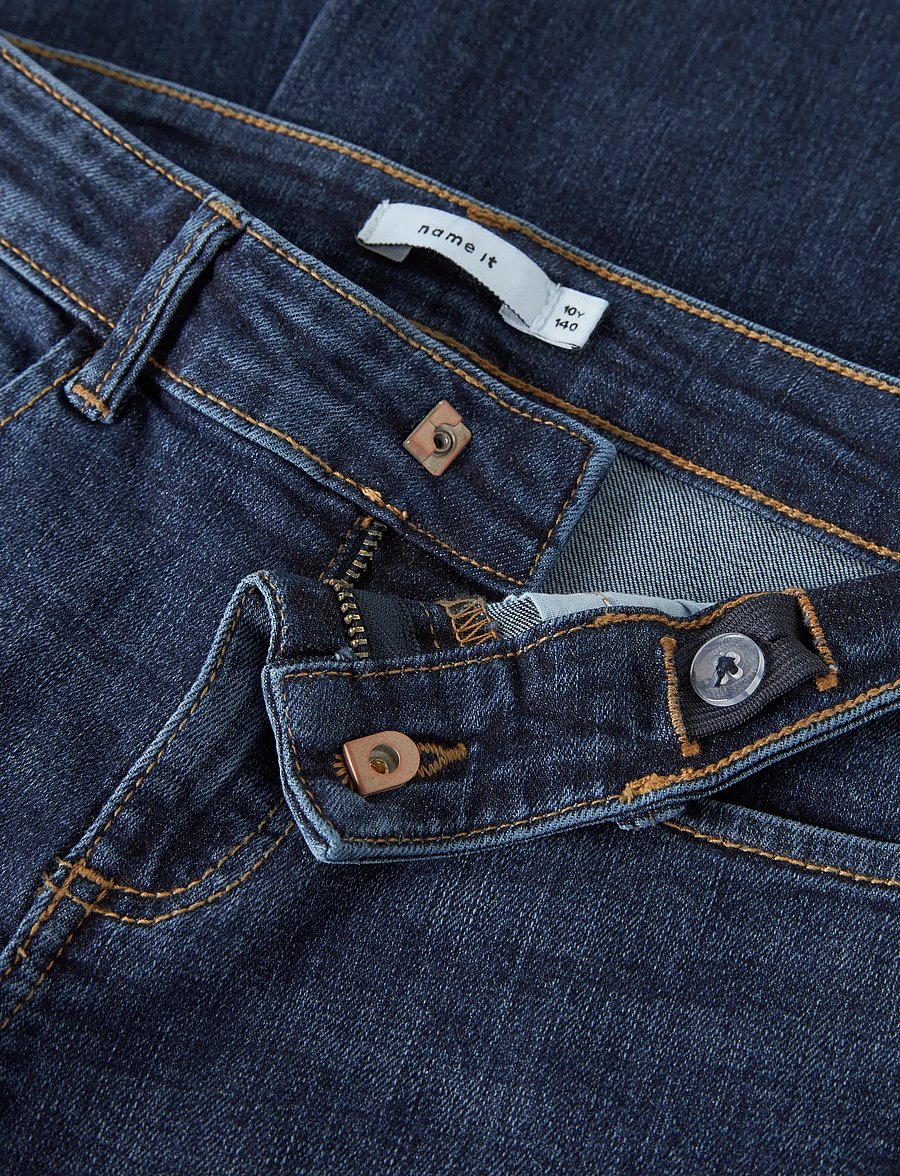 name it - NKFPOLLY X-WIDE JEANS 4261-MD NOOS - hosen mit weitem bein - dark blue denim - 3