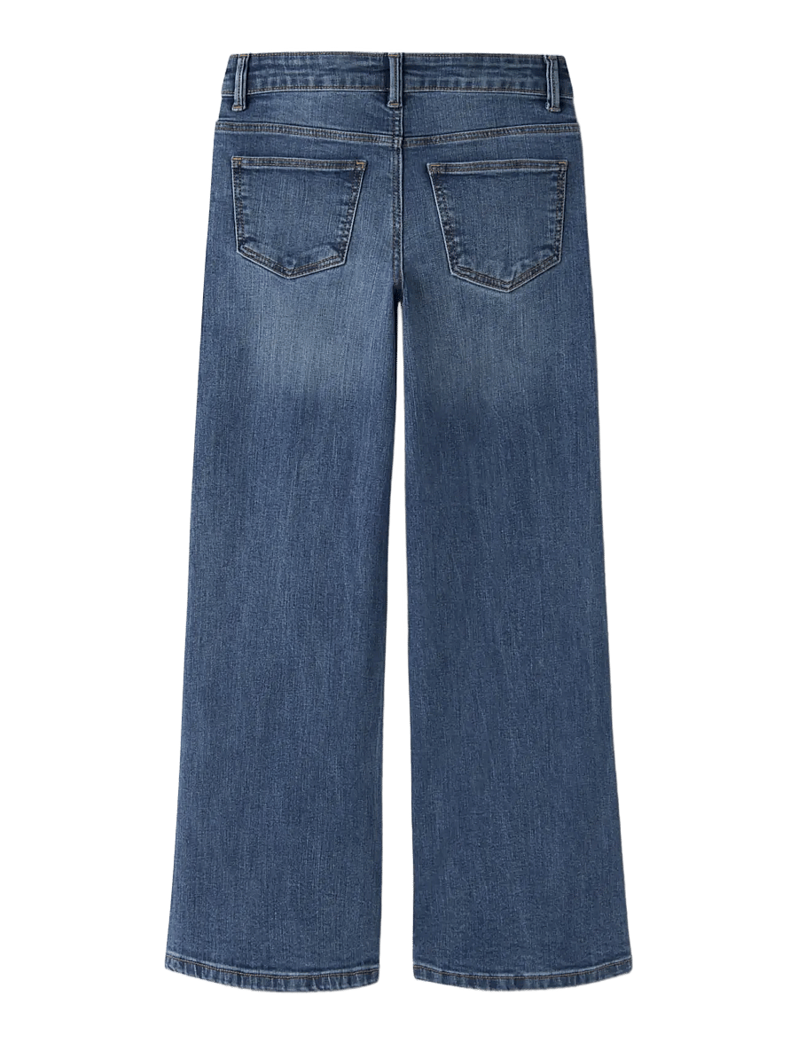name it - NKFPOLLY X-WIDE JEANS 4261-MD NOOS - hosen mit weitem bein - medium blue denim - 1