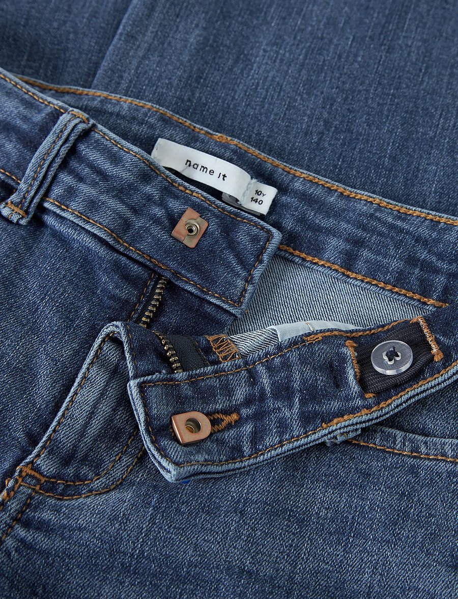 name it - NKFPOLLY X-WIDE JEANS 4261-MD NOOS - hosen mit weitem bein - medium blue denim - 5