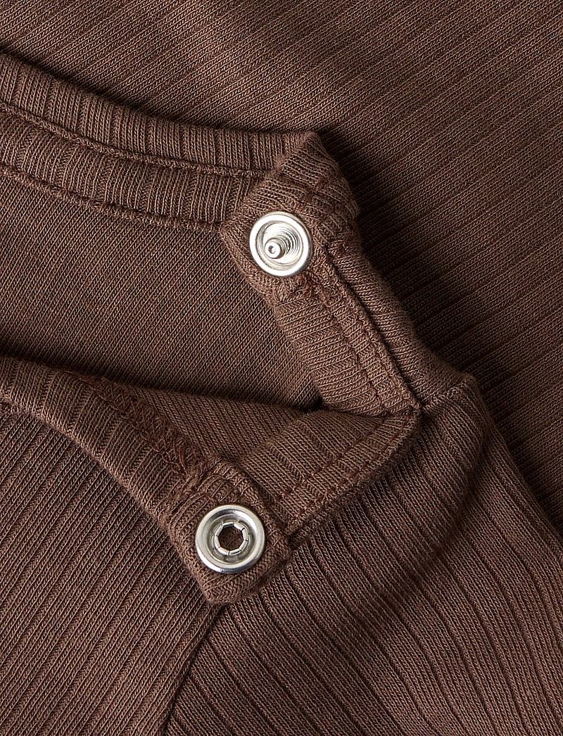 name it - NBNBERKA LS SLIM BODY - långärmade bodies - chocolate martini - 3